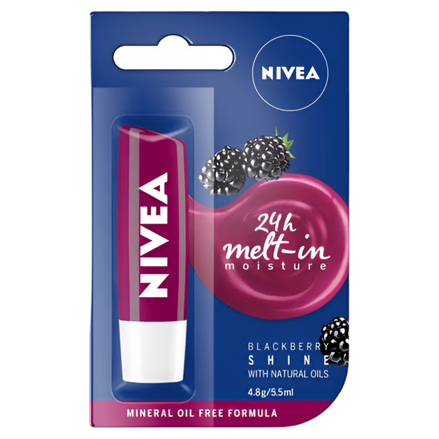 Nivea BlackBerry Shine Lip Care 5.5ml