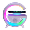 Google G Shape Rechargeable Bluetooth Speaker With RGB Light And Wireless Charger