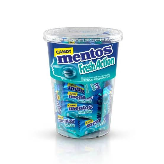 Mentos Fresh Action Candy Menthol Cup 88pcs