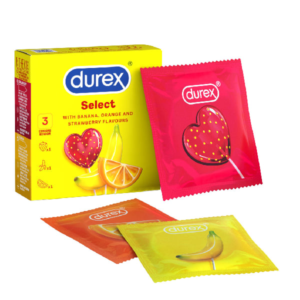 Durex Select Flavoured Condoms (Assorted Fruit Flavours)